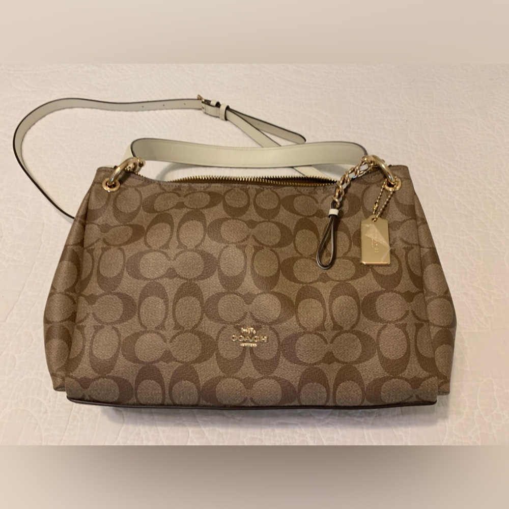 COACH Mia Shoulder Bag In Signature Canvas F73177 - NWT